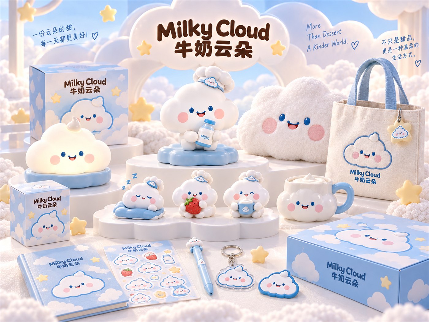 Milky Cloud 牛奶云朵周边产品合集